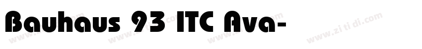 Bauhaus 93 ITC Ava字体转换
